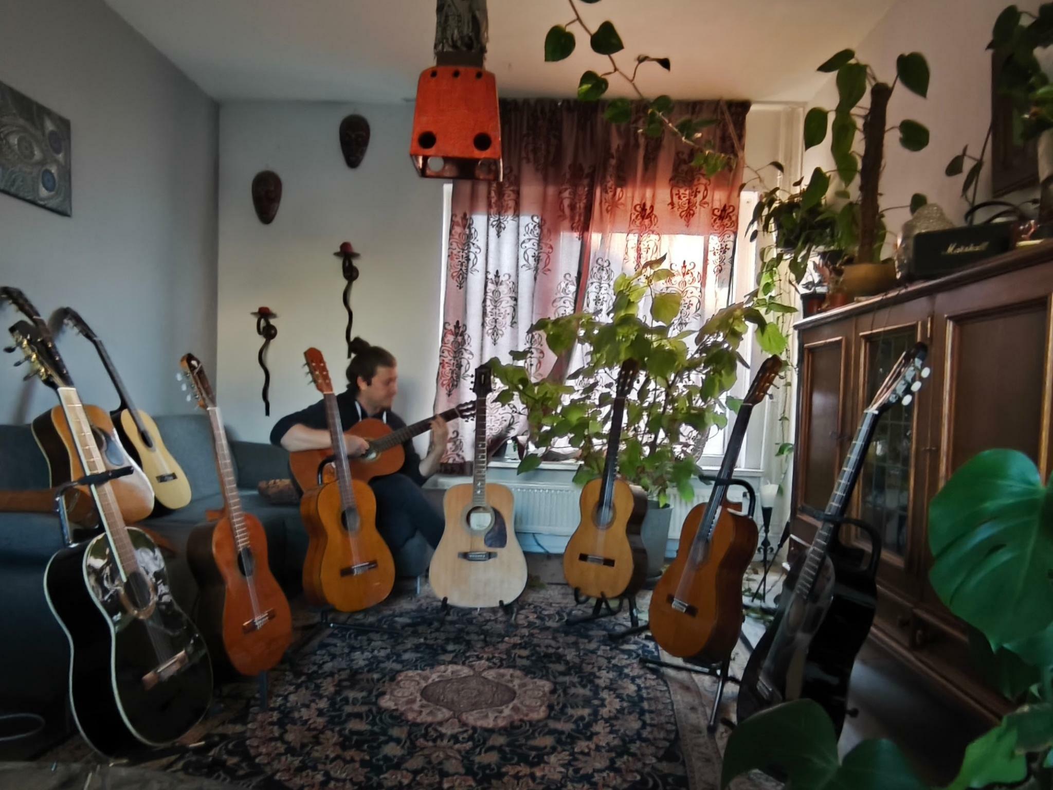 Handgemaakte gitaar